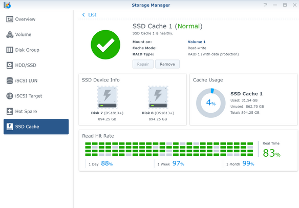 Caching up - Adding disk caching to a Synology NAS to improve video streaming